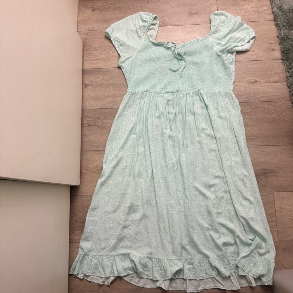 City Chic -Mint Green -Blue Casual Girly Dress